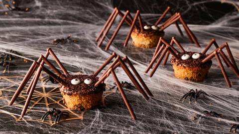 Muffins aux araignées d’Halloween